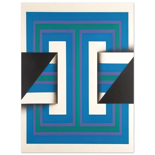 Omar Rayo - Palindrome 10 - 1967  75x100 cm / 30x40inches Fine Art Poster