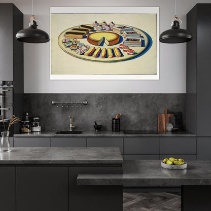 French Pastries - 1963 - Wayne Thiebaud Art Prints - 100x150 cm / 40x60″ inches | Wayne Thiebaud Poster | Wayne Thiebaud Prints
