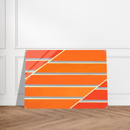 Orange Time - 1965 - Larry Zox Acrylic Print - 70x100 cm / 28x40″ inches