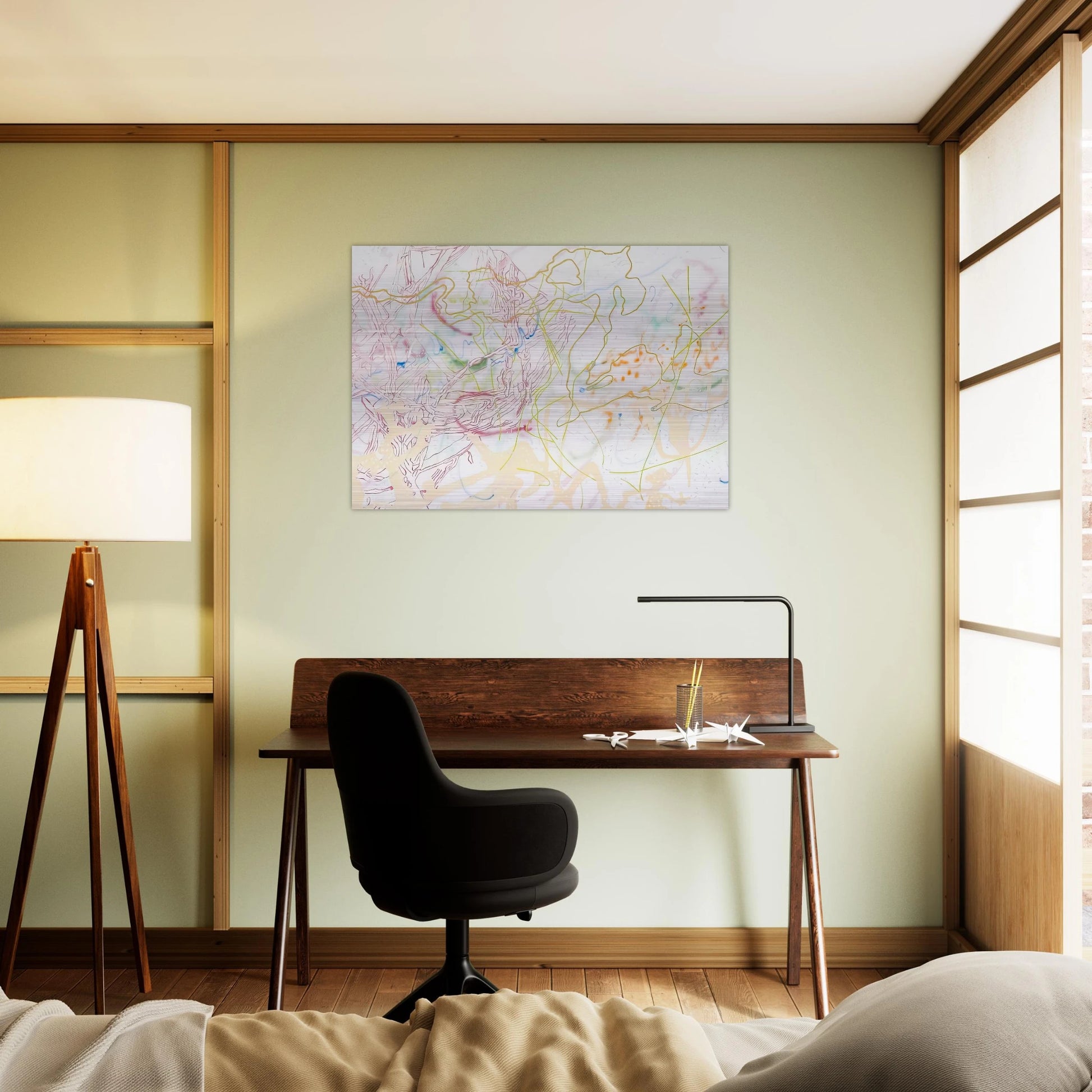 POLYTROPOS 1982 - Nancy Graves Brushed Aluminum Print - 70x100 cm / 28x40 inches | Nancy Graves Aluminum Print | Nancy Graves Prints