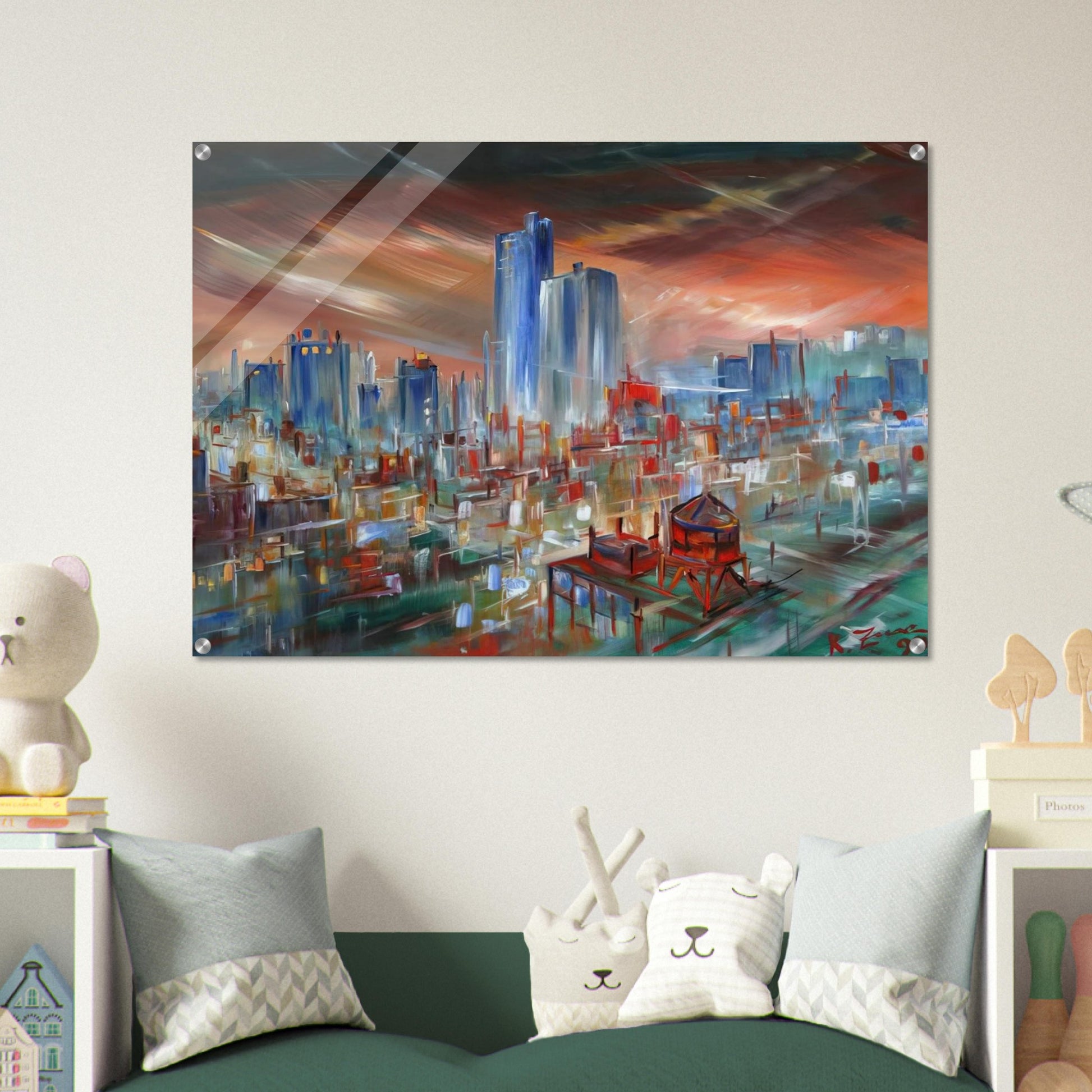 Big City - Konrad Zuse Acrylic Print - 70x100 cm / 28x40″ inches | Konrad Zuse Wall Art | Konrad Zuse Prints