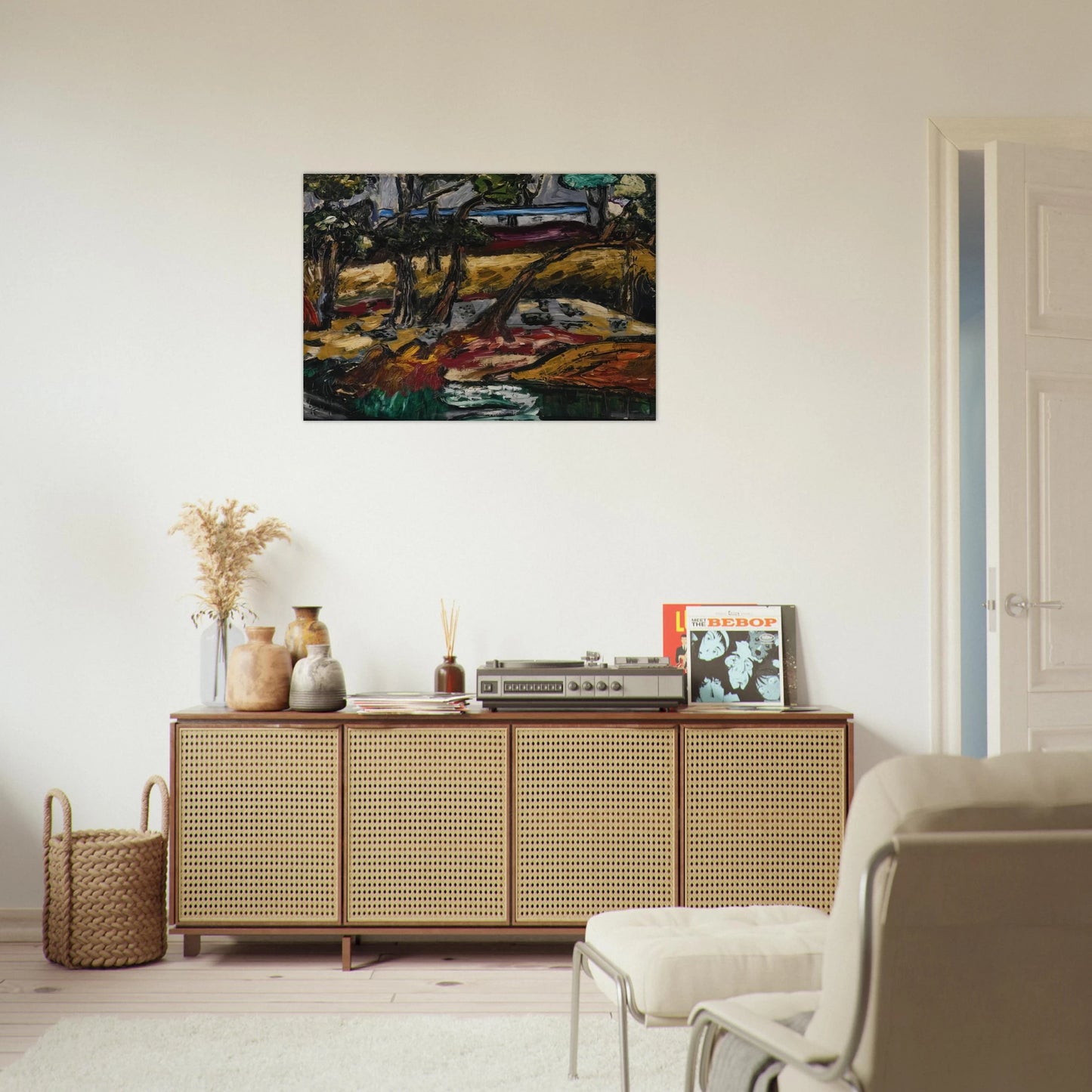 Landscape - Expressionism - Forrest Bess Brushed Aluminum Print - 70x100 cm / 28x40 inches | Forrest Bess Aluminum Print | Forrest Bess Prints