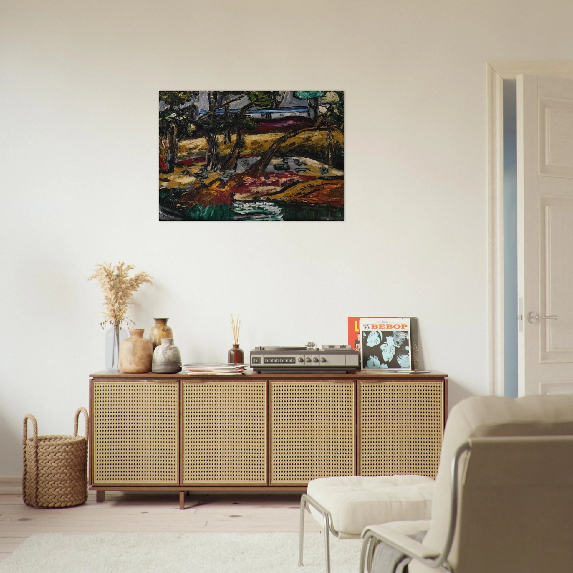 Landscape - Expressionism - Forrest Bess Brushed Aluminum Print - 70x100 cm / 28x40 inches | Forrest Bess Aluminum Print | Forrest Bess Prints