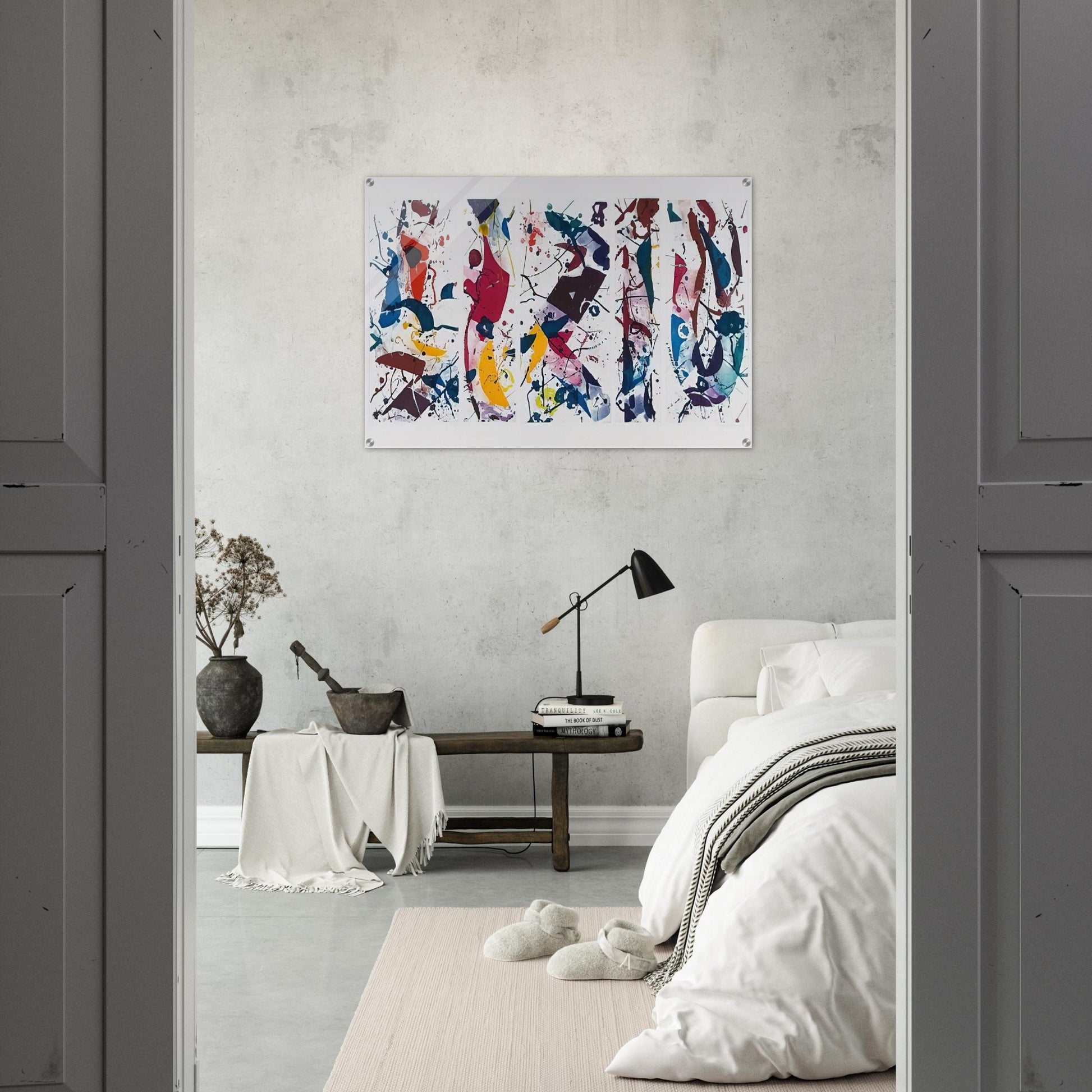 Untitled SFE 020  Lembark I53  - Sam Francis Acrylic Print - 70x100 cm / 28x40″ inches