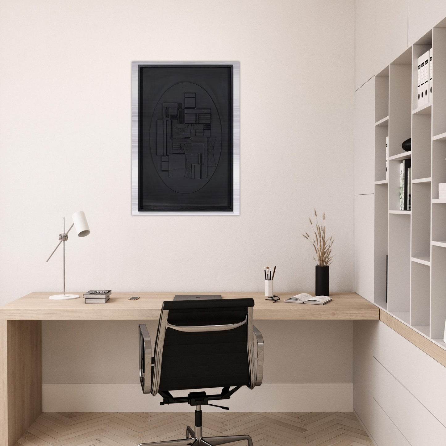 FULL MOON 1980 - Louise Nevelson Brushed Aluminum Print - 70x100 cm / 28x40 inches | Louise Nevelson Aluminum Print | Louise Nevelson Prints