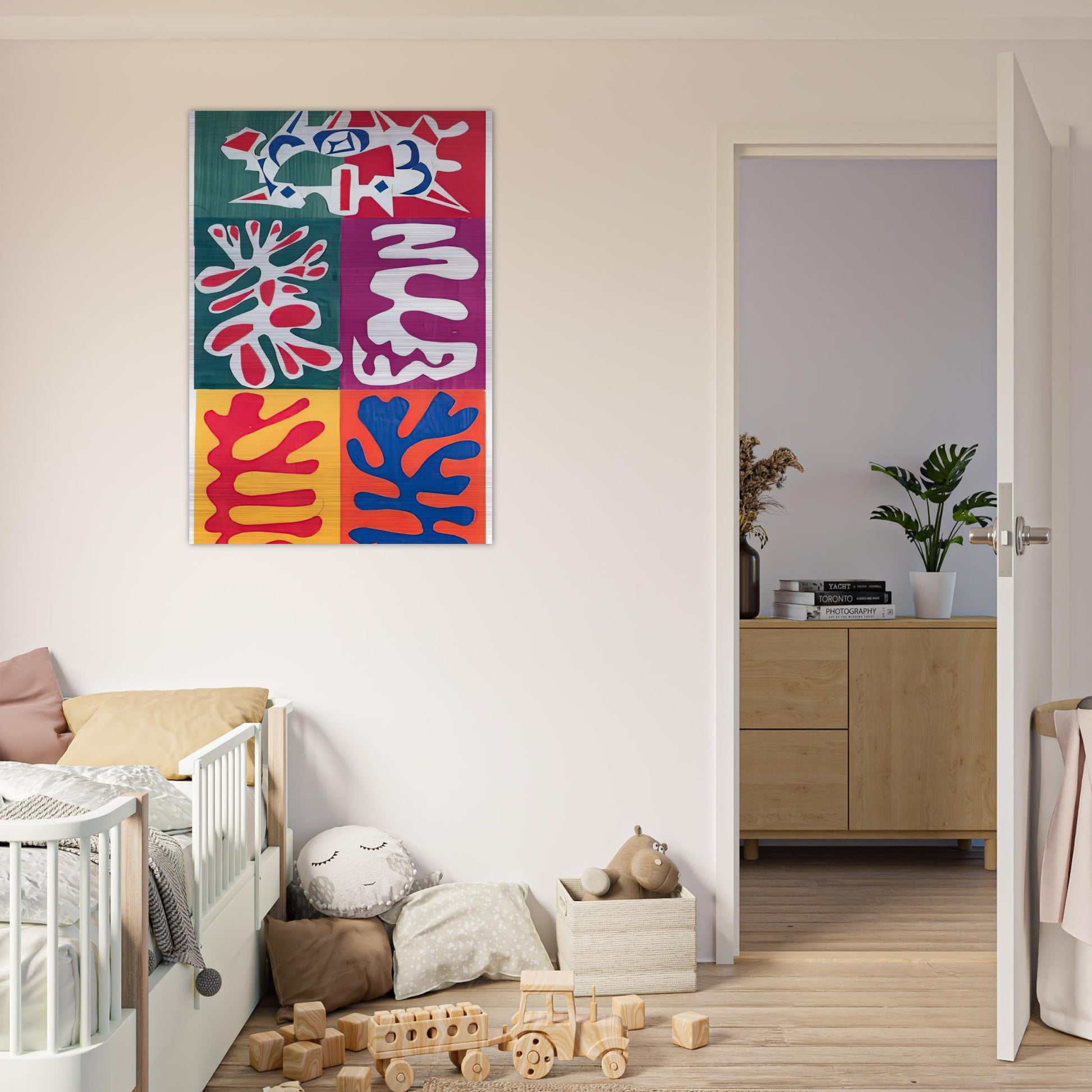 PANEL WITH MASK 1947 - Henri Matisse Brushed Aluminum Print - 70x100 cm / 28x40 inches | Henri Matisse Aluminum Print | Henri Matisse Prints