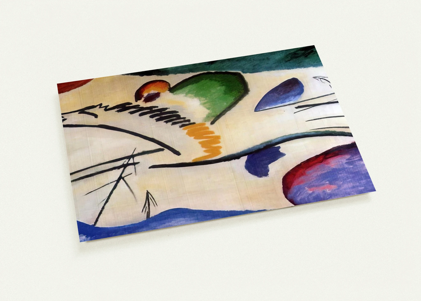 LYRICAL LYRICS 1911 By Wassily Kandinsky Pack of 10 Post Cards | Wassily Kandinsky Post Cards | A6 (10.5 x 14.8 cm) - 4.1 x 5.8 inches