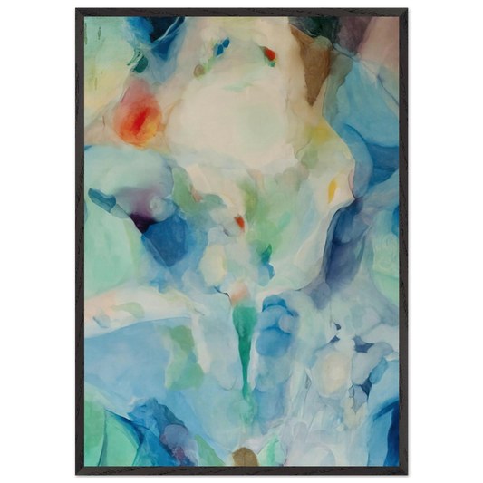 Before Songs - Alice Baber 70x100 cm / 28x40 inches Framed Art Print – Black Wooden Frame