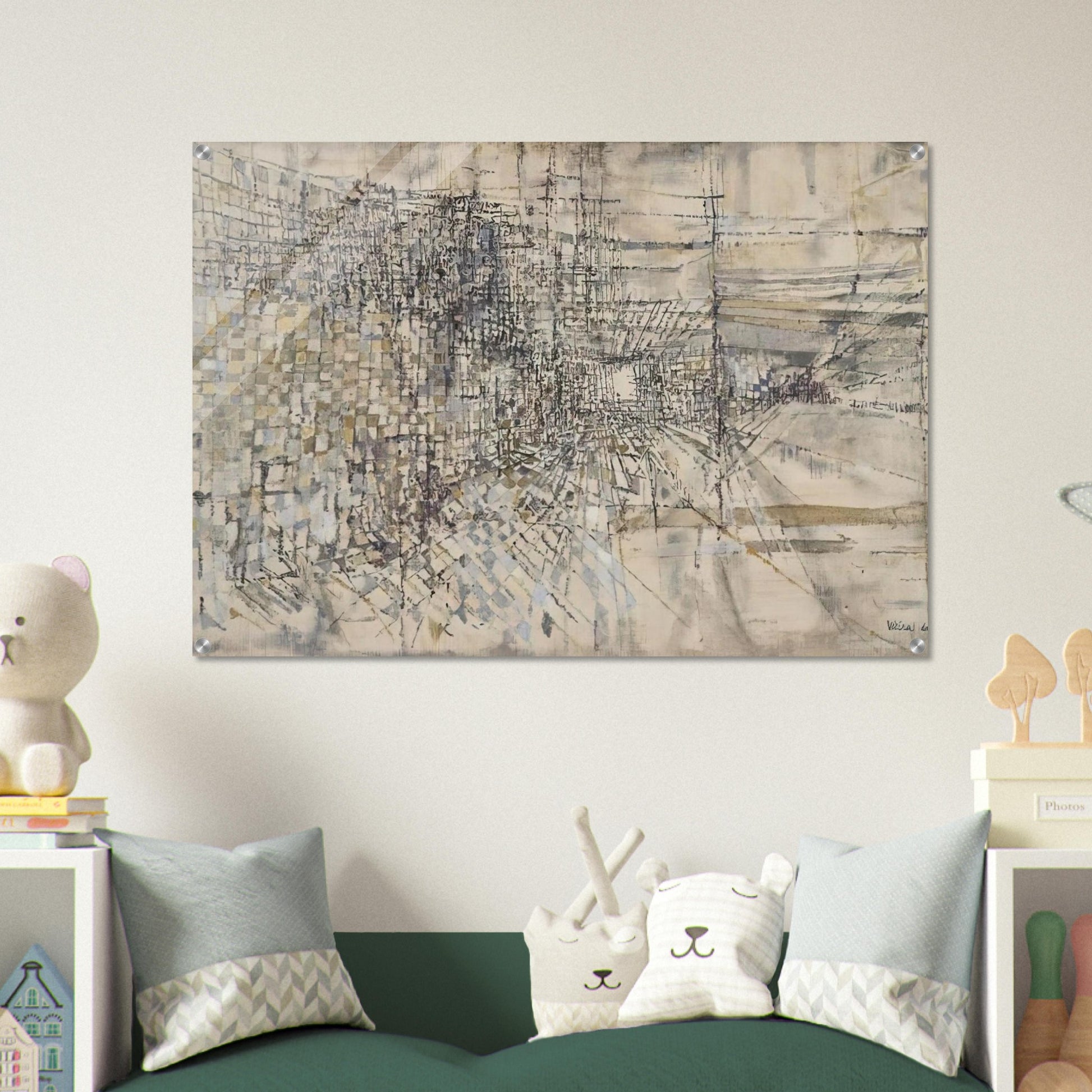 La Garde Des Anges - 1950 - Maria Helena Vieira da Silva Acrylic Print - 70x100 cm / 28x40″ inches