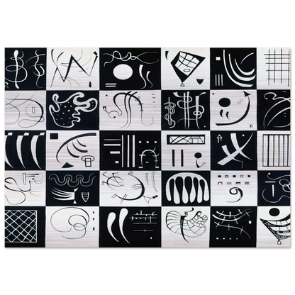 THIRTY 1937 - Wassily Kandinsky Brushed Aluminum Print - 70x100 cm / 28x40 inches | Wassily Kandinsky Aluminum Print | Wassily Kandinsky Prints