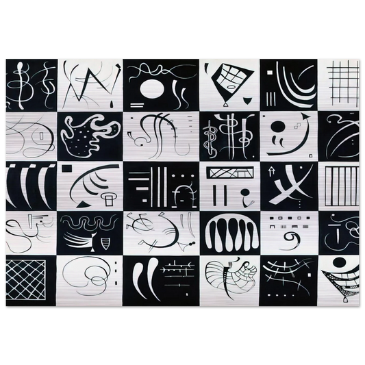 THIRTY 1937 - Wassily Kandinsky Brushed Aluminum Print - 70x100 cm / 28x40 inches | Wassily Kandinsky Aluminum Print | Wassily Kandinsky Prints