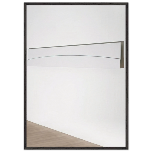 Curve in Relief III  EK561  - Ellsworth Kelly 70x100 cm / 28x40 inches Framed Art Print – Black Wooden Frame