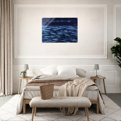 Flowers Of The Deep - 1984 - Ronnie Landfield Acrylic Print - 70x100 cm / 28x40″ inches | Ronnie Landfield Wall Art | Ronnie Landfield Prints