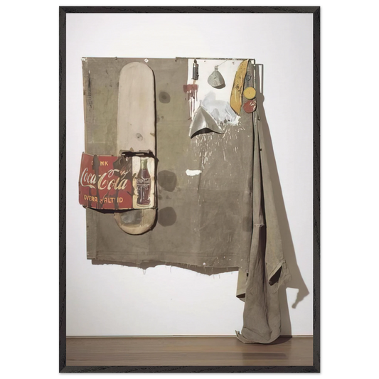 DYLABY 1962 - Robert Rauschenberg 70x100 cm / 28x40 inches Framed Art Print – Black Wooden Frame