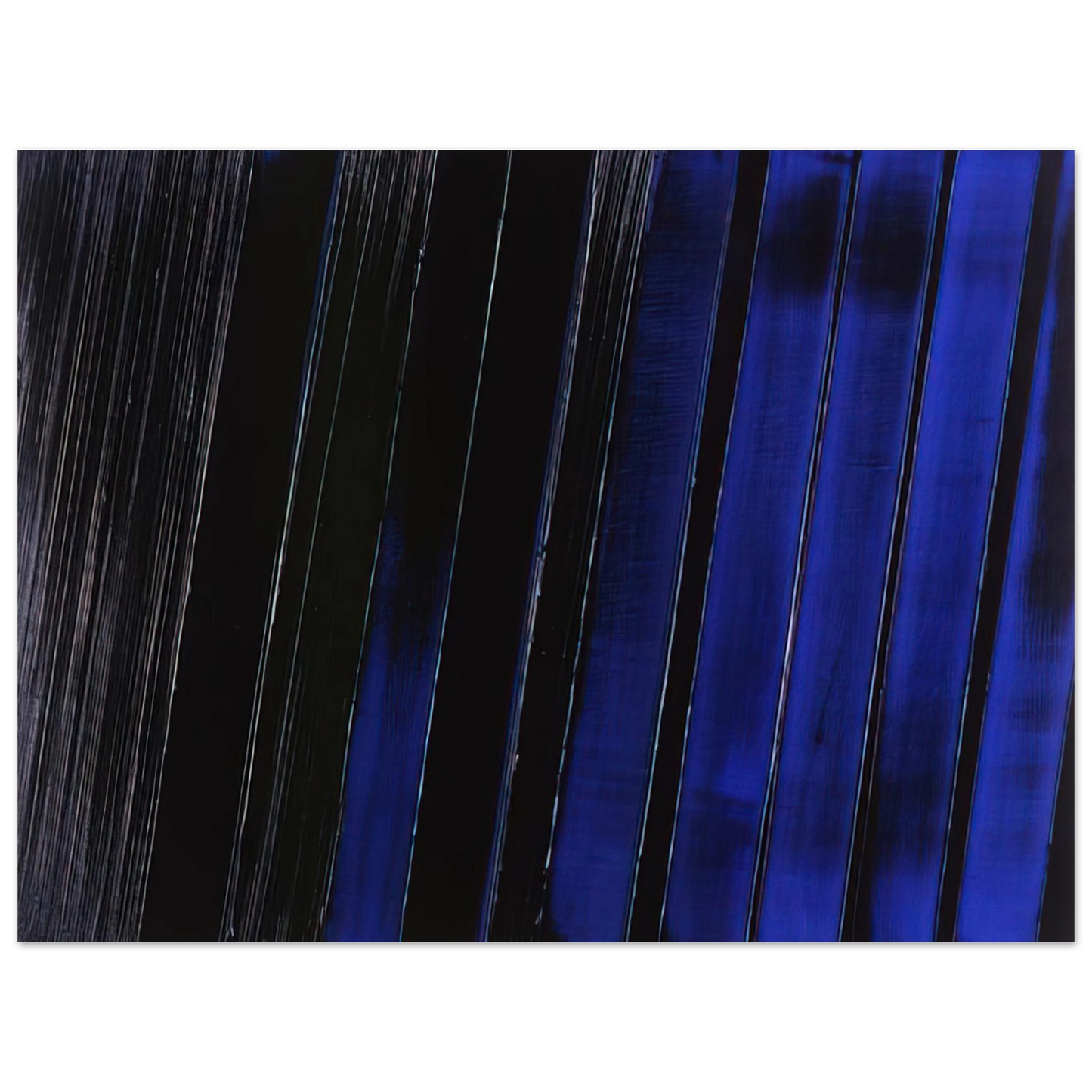 Pierre Soulages - Peinture 11 Juillet 1987 - 1987  75x100 cm / 30x40inches Fine Art Poster