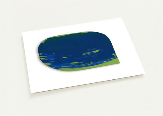 BLAU AUF GR N 1965 By BLINKY PALERMO Pack of 10 Post Cards | BLINKY PALERMO Post Cards | A6 (10.5 x 14.8 cm) - 4.1 x 5.8 inches