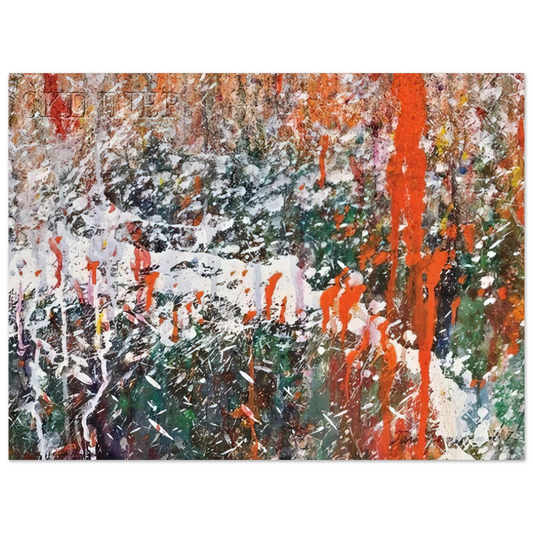 Taro Yamamoto - ABSTRACT COMPOSITION  75x100 cm / 30x40inches Fine Art Poster