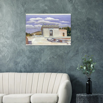 Saltillo Mansion - Edward Hopper Brushed Aluminum Print - 70x100 cm / 28x40 inches | Edward Hopper Aluminum Print | Edward Hopper Prints