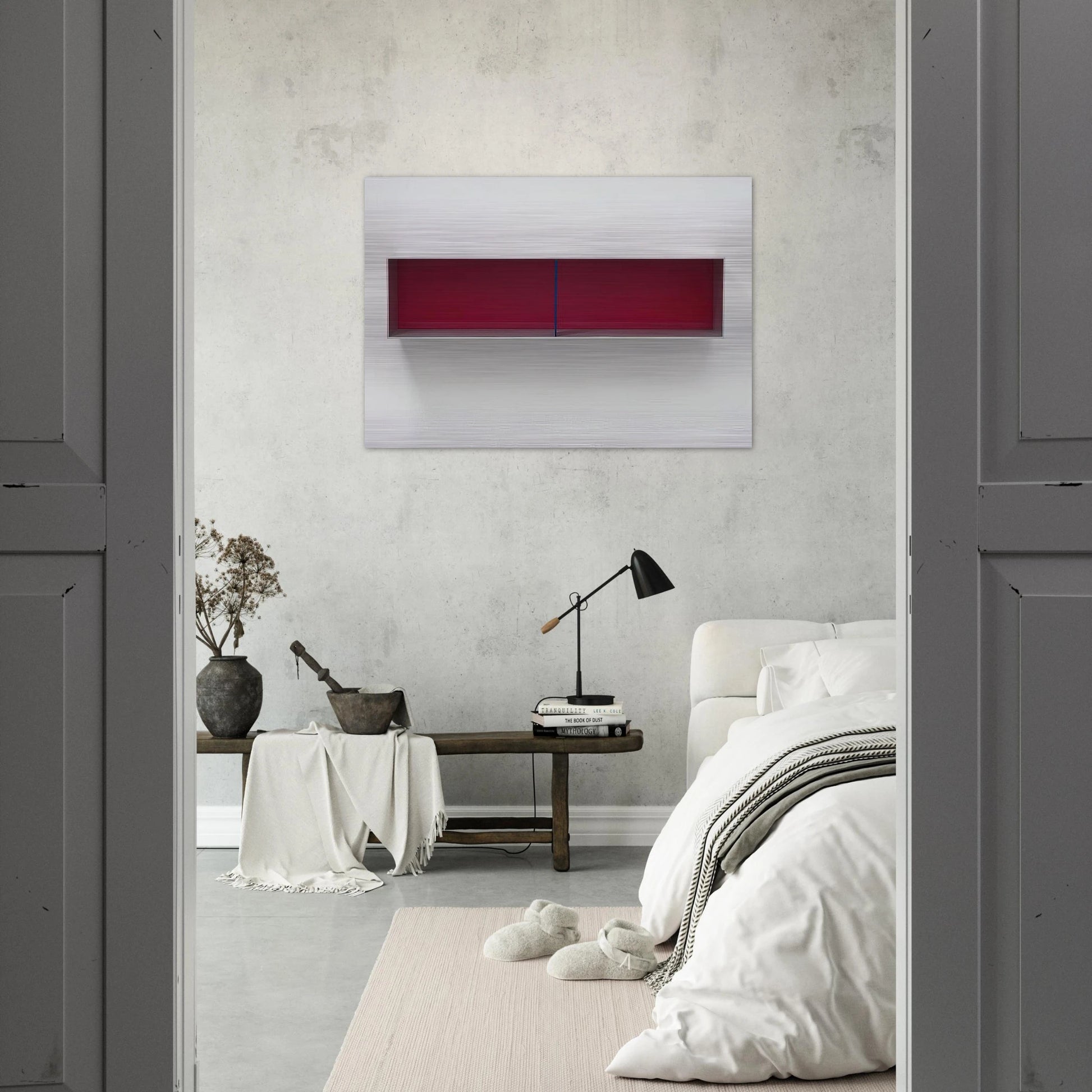 Untitled Menziken - 1991 - Donald Judd Brushed Aluminum Print - 70x100 cm / 28x40 inches | Donald Judd Aluminum Print | Donald Judd Prints