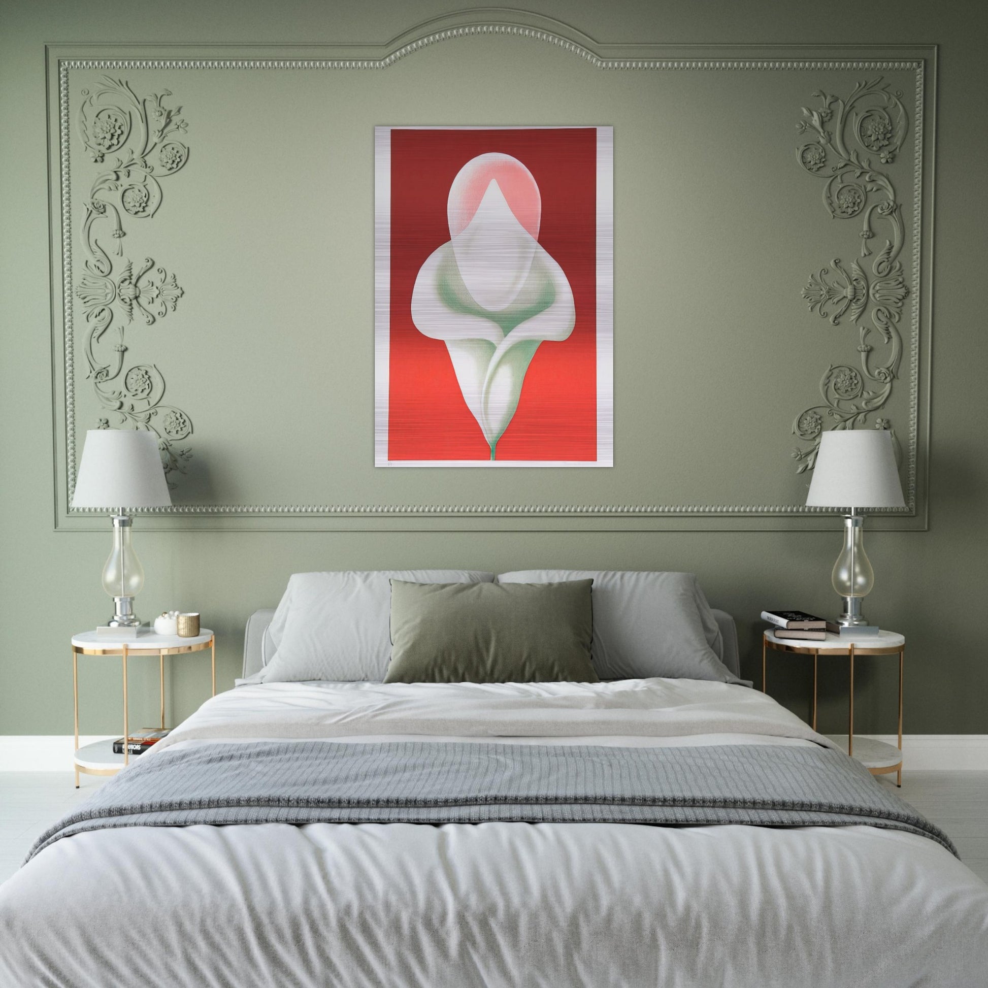 Abstract Tulip - 1979 - Clarence Holbrook Carter Brushed Aluminum Print - 70x100 cm / 28x40 inches | Clarence Holbrook Carter Aluminum Print | Clarence Holbrook Carter Prints