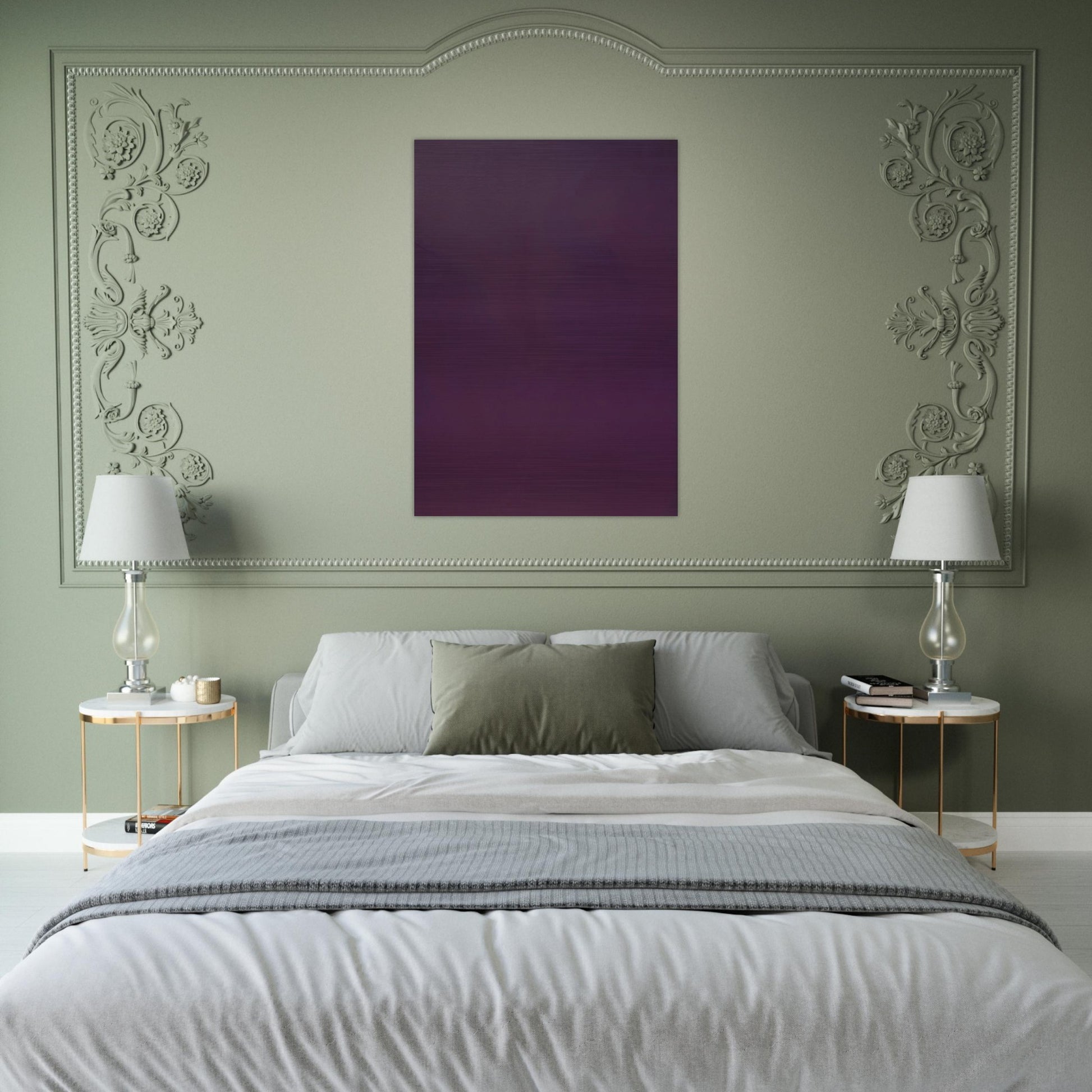 Microchromie 70, ZL violet d'Egypte - Fernand Leduc Brushed Aluminum Print - 70x100 cm / 28x40 inches | Fernand Leduc Aluminum Print | Fernand Leduc Prints