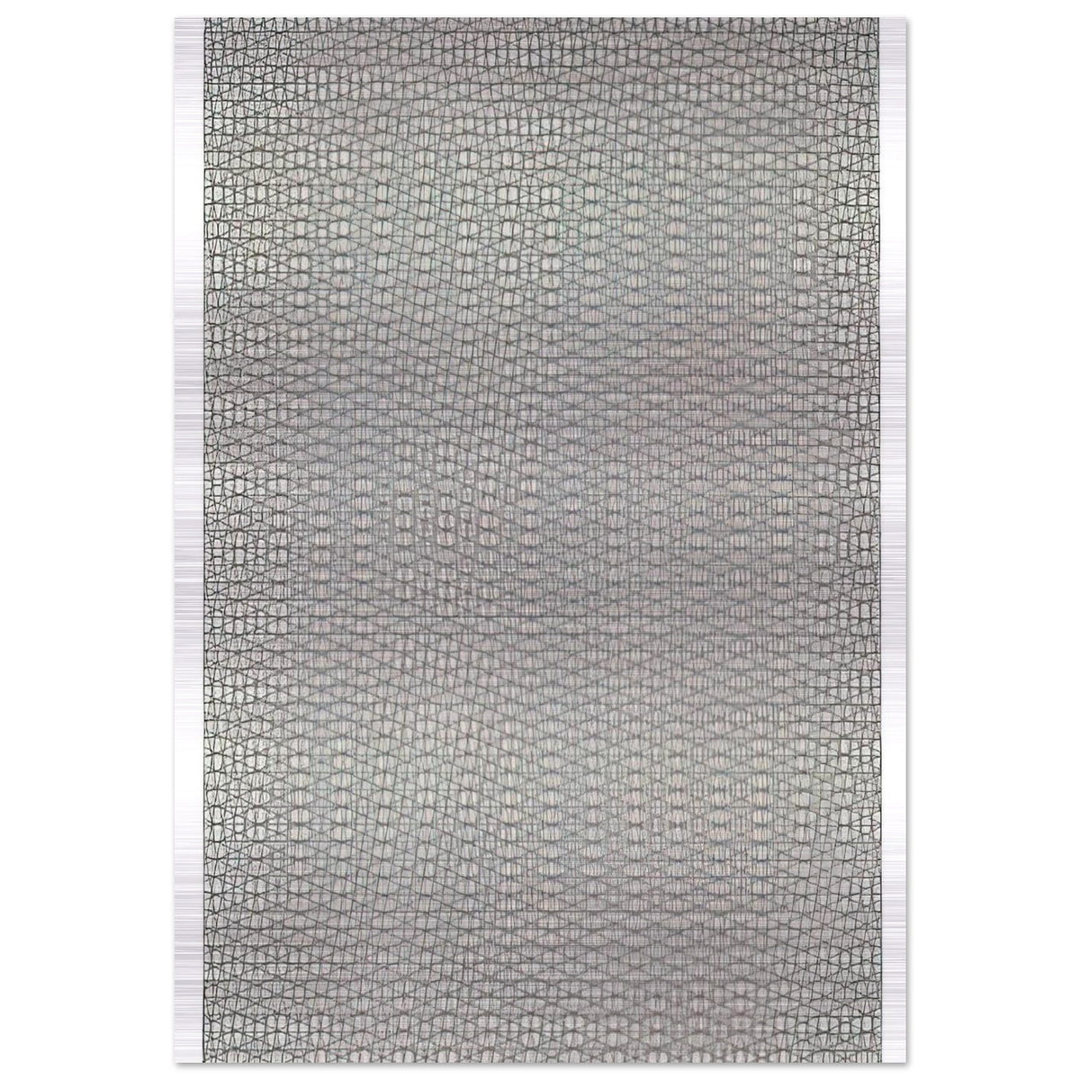 3 grillages superposés 0°, 15°, -15° - 1959 - Francois Morellet Brushed Aluminum Print - 70x100 cm / 28x40 inches | Francois Morellet Aluminum Print | Francois Morellet Prints