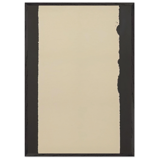 Burnt Umber  Ultramarine Blue - 2007 - Yun Hyong-keun 70x100 cm / 28x40 inches Framed Art Print – Black Wooden Frame