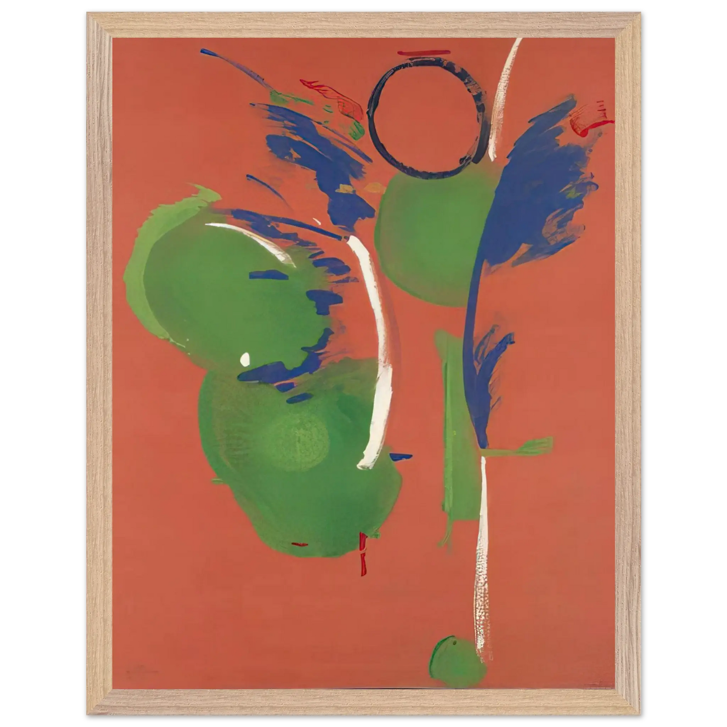 Helen Frankenthaler - Mary, Mary - 1987 Wall art - 13x18 cm / 5x7 Inches - Premium Wooden Framed Poster With Fine Art Paper - White frame