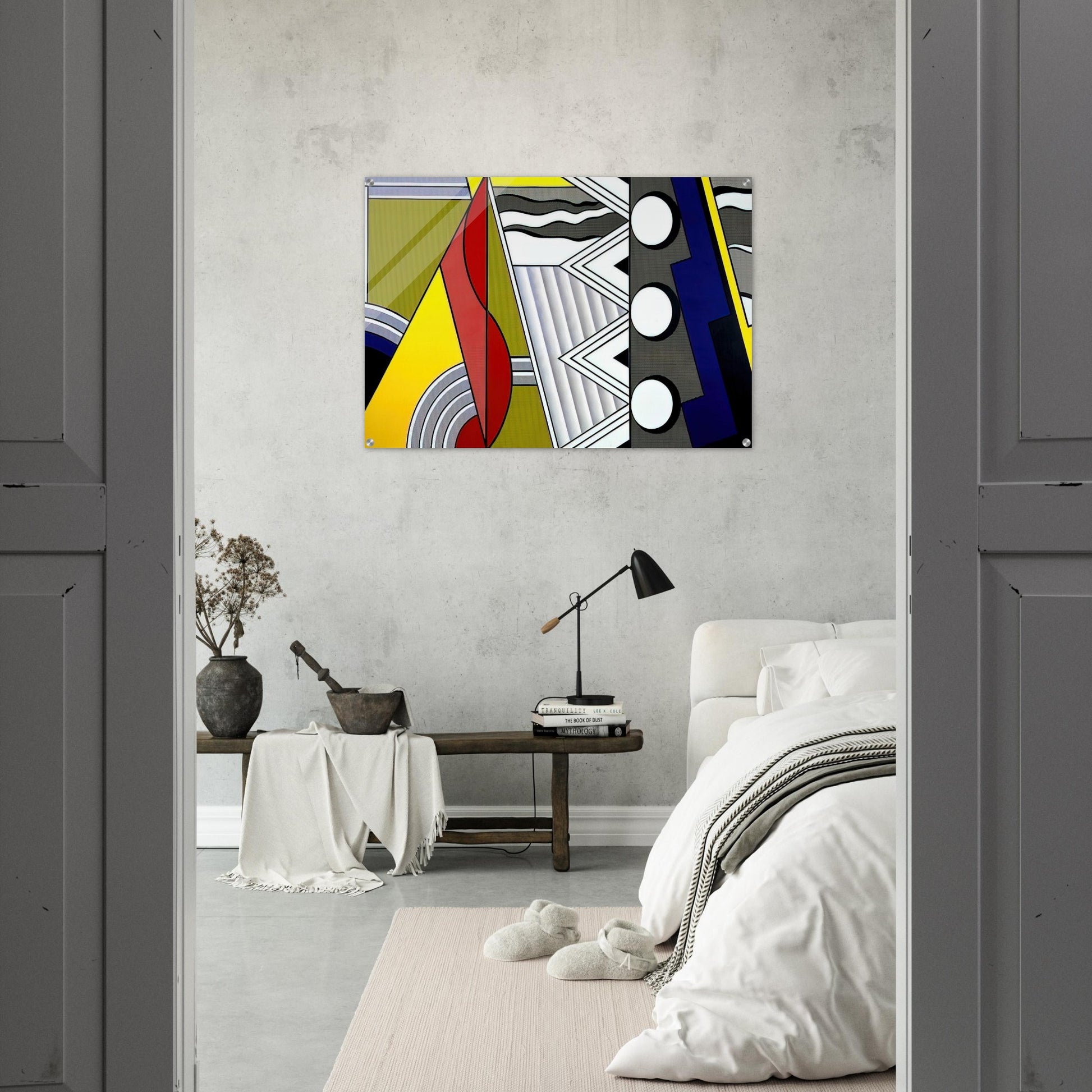 MODERN PAINTING WITH CLEF 1967 - Roy Lichtenstein Acrylic Print - 70x100 cm / 28x40″ inches