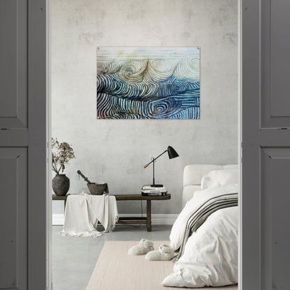 THE WAVE 1950 - Victor Pasmore Acrylic Print - 70x100 cm / 28x40″ inches