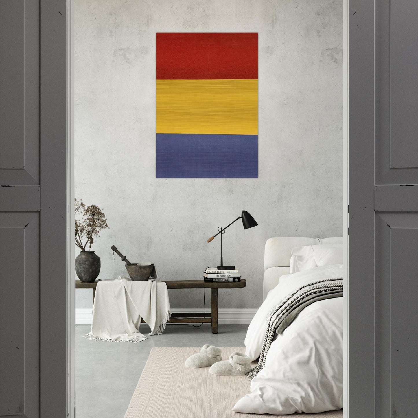 Red, Yellow, Blue - Ellsworth Kelly Brushed Aluminum Print - 70x100 cm / 28x40 inches | Ellsworth Kelly Aluminum Print | Ellsworth Kelly Prints