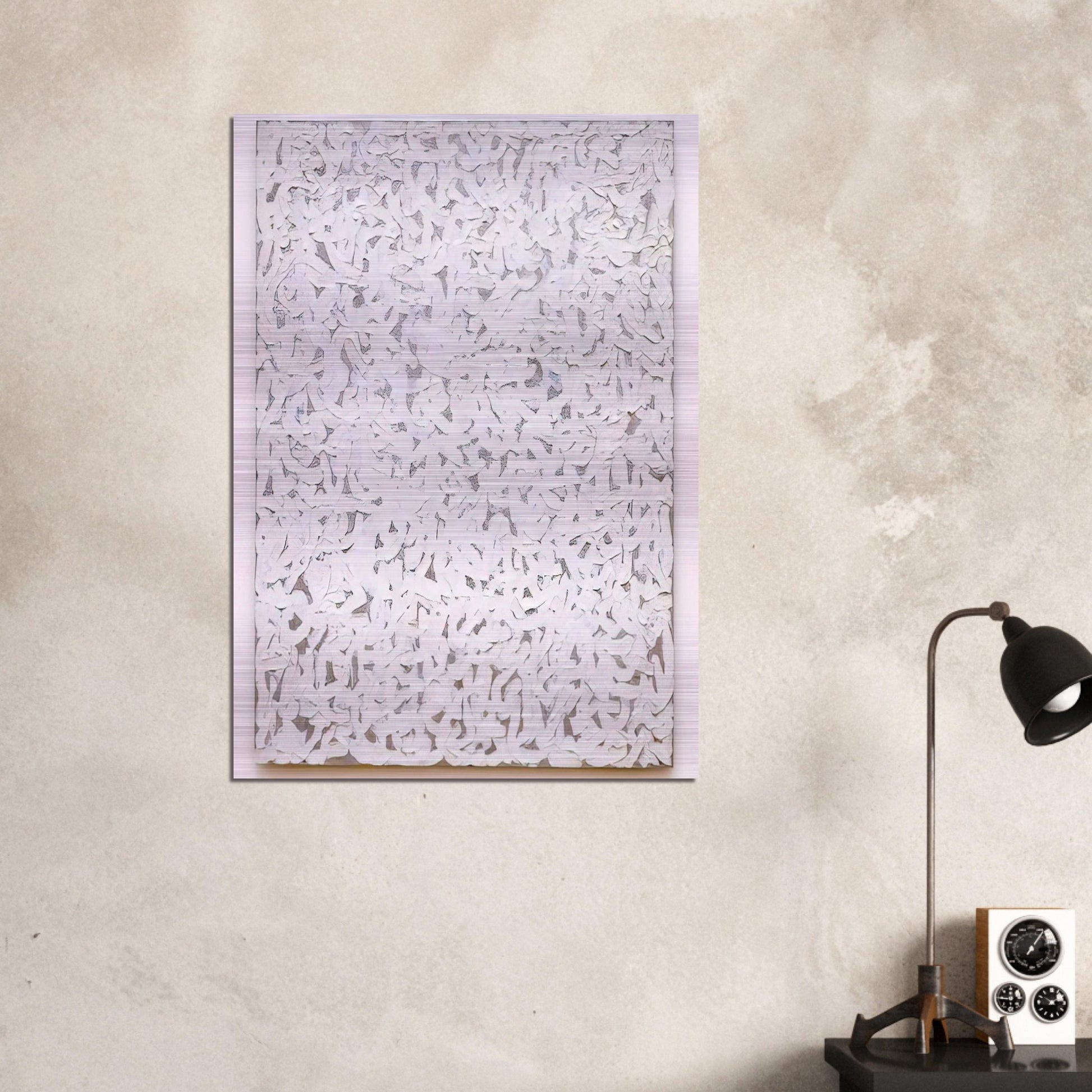 Points - 1963 - Robert Ryman Brushed Aluminum Print - 70x100 cm / 28x40 inches | Robert Ryman Aluminum Print | Robert Ryman Prints