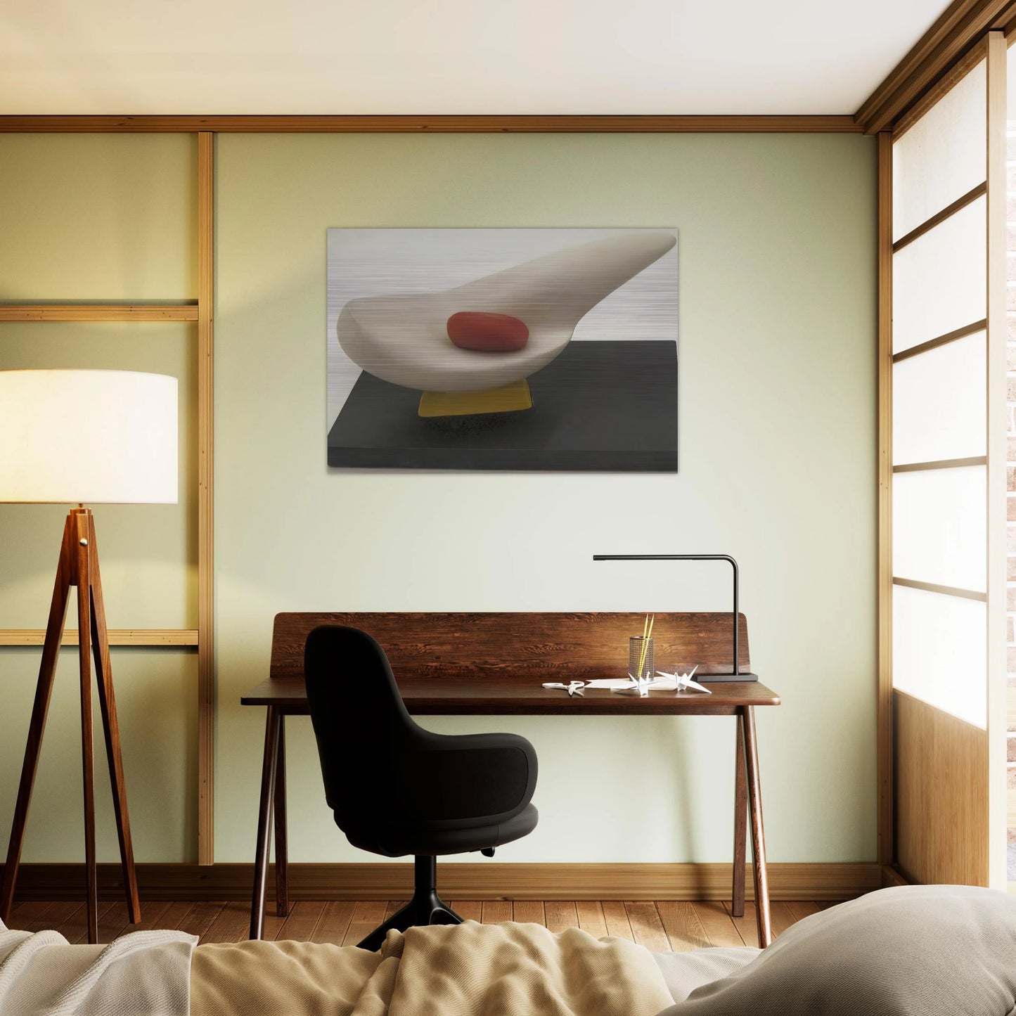 MOTHER AND EGG 1947 - Kurt Schwitters Brushed Aluminum Print - 70x100 cm / 28x40 inches | Kurt Schwitters Aluminum Print | Kurt Schwitters Prints