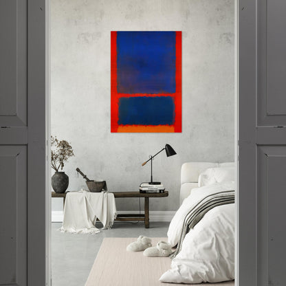 Blue, Orange, Red - 1961 - Mark Rothko Brushed Aluminum Print - 70x100 cm / 28x40 inches | Mark Rothko Aluminum Print | Mark Rothko Prints