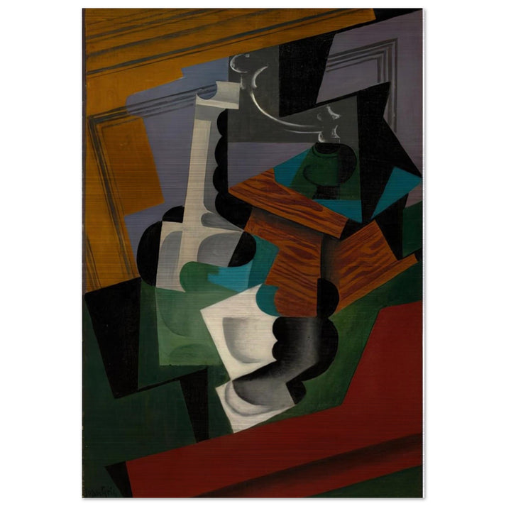 THE COFFEE MILL 1916 - Juan Gris Brushed Aluminum Print - 70x100 cm / 28x40 inches | Juan Gris Aluminum Print | Juan Gris Prints