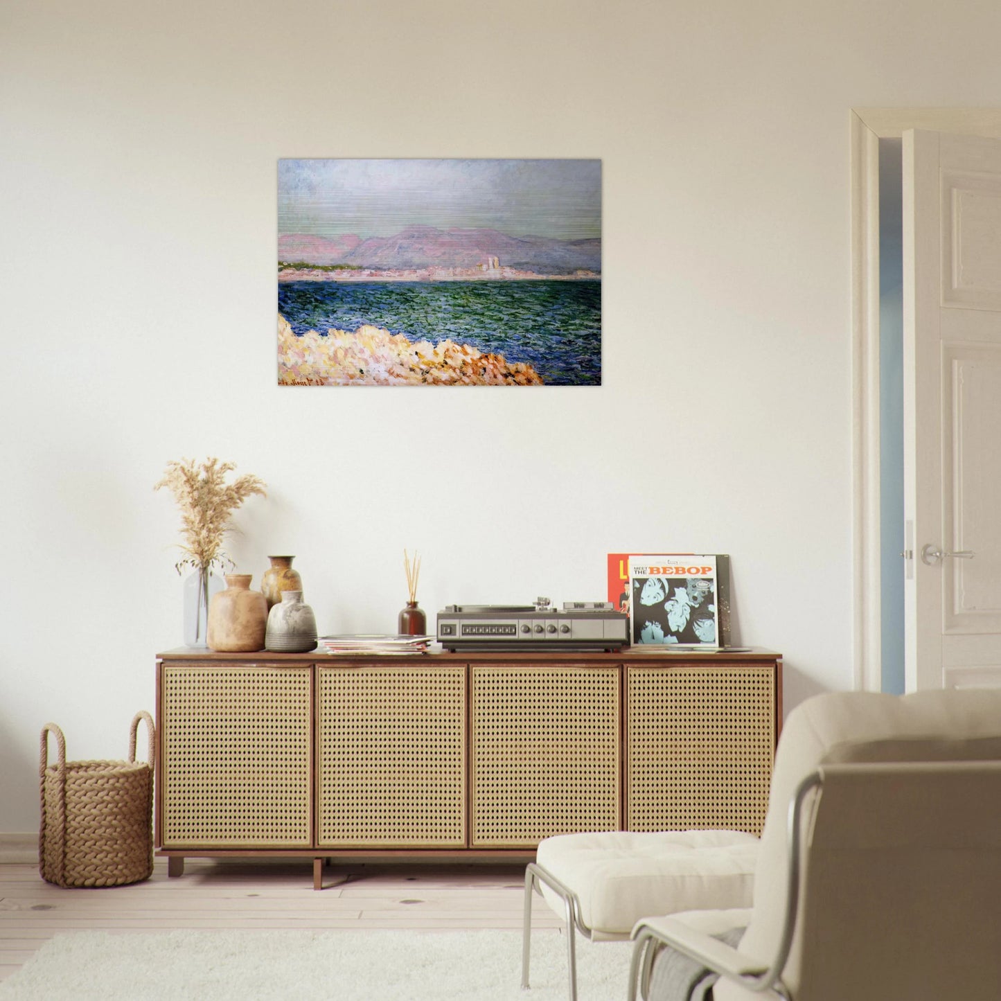 The Gulf of Antibes - claude monet Brushed Aluminum Print - 70x100 cm / 28x40 inches | claude monet Aluminum Print | claude monet Prints