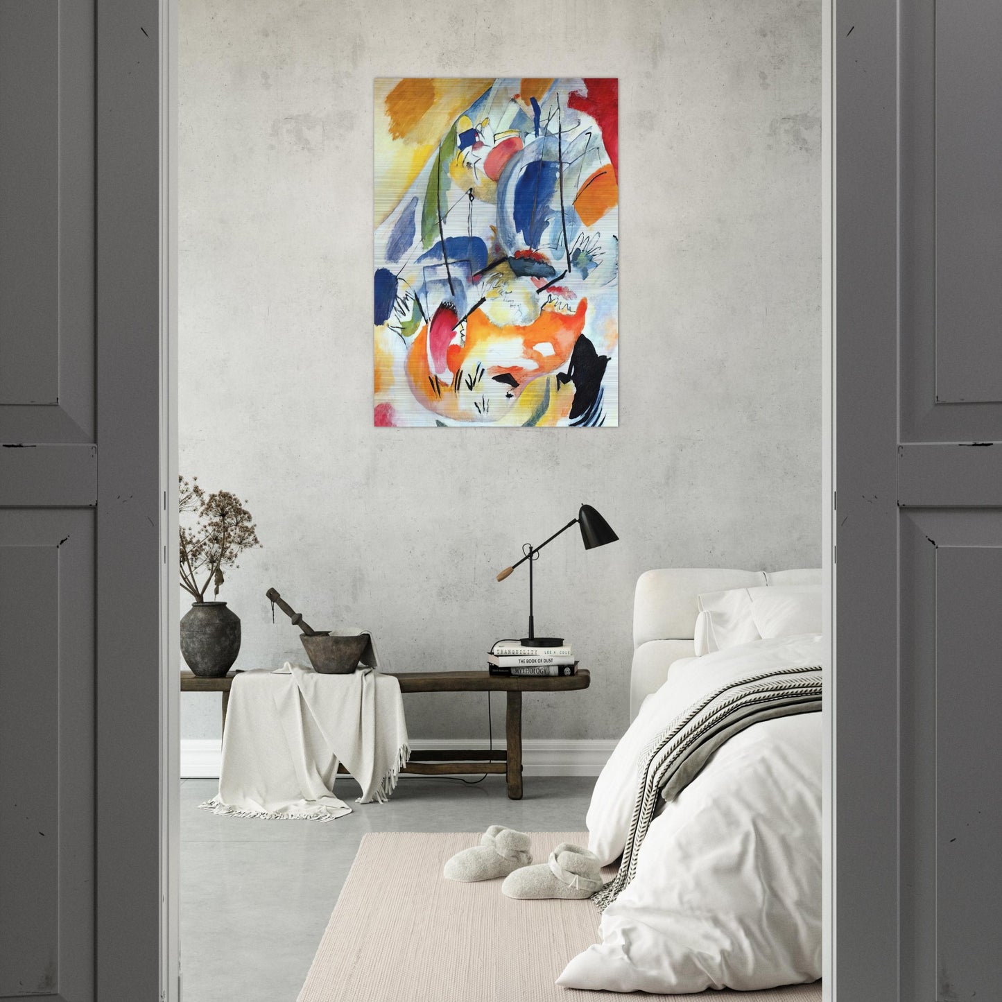 IMPROVISATION 31 SEA BATTLE 1913 - Wassily Kandinsky Brushed Aluminum Print - 70x100 cm / 28x40 inches | Wassily Kandinsky Aluminum Print | Wassily Kandinsky Prints
