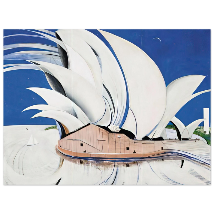 Brett Whiteley - Opera House - 1982  75x100 cm / 30x40inches Fine Art Poster
