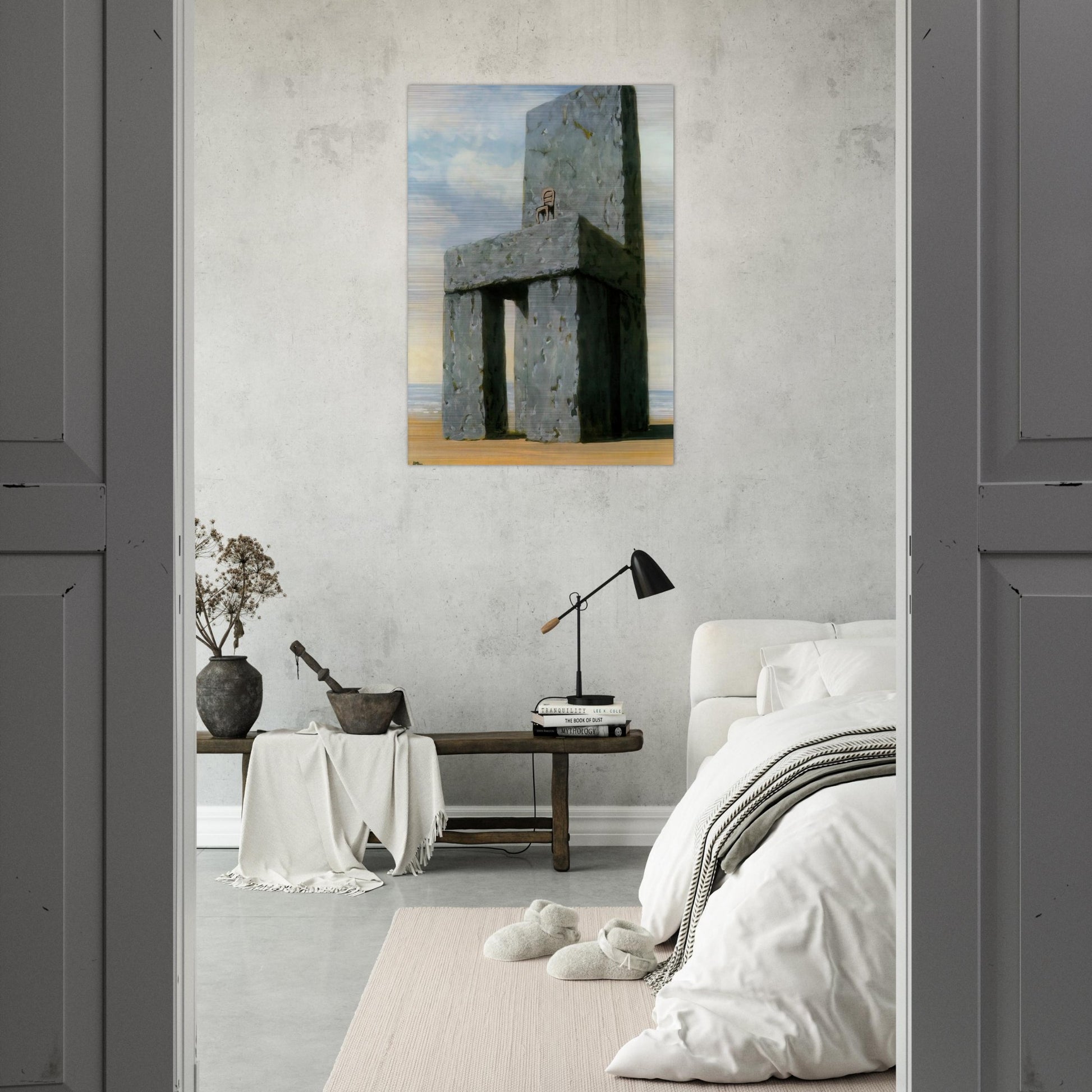 THE LEGEND OF THE CENTURIES 1950 - Rene Magritte Brushed Aluminum Print - 70x100 cm / 28x40 inches | Rene Magritte Aluminum Print | Rene Magritte Prints
