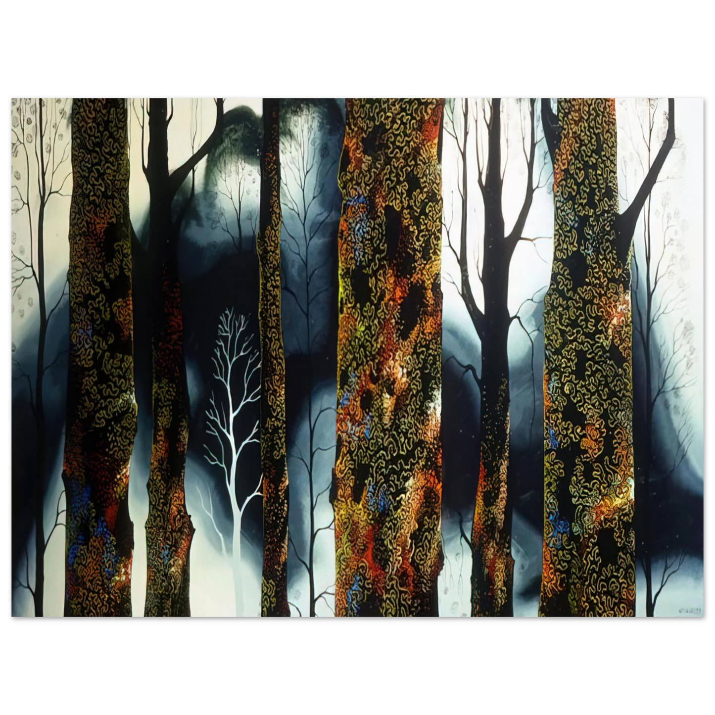 Eyvind Earle - Jewel Trees  75x100 cm / 30x40inches Fine Art Poster