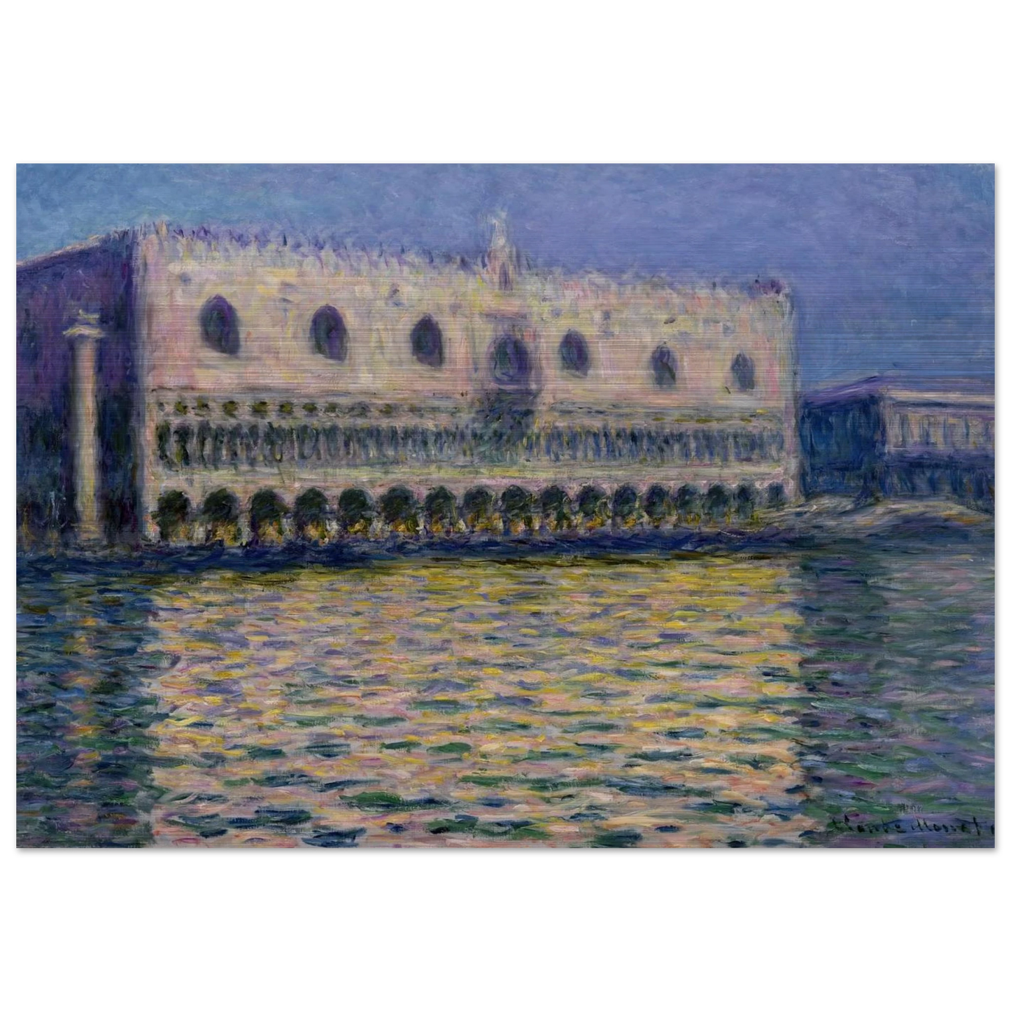 The Palazzo Ducale - claude monet Brushed Aluminum Print - 70x100 cm / 28x40 inches | claude monet Aluminum Print | claude monet Prints