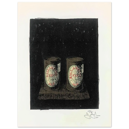 Jasper Johns - ALE CANS 1964 1  75x100 cm / 30x40inches Fine Art Poster