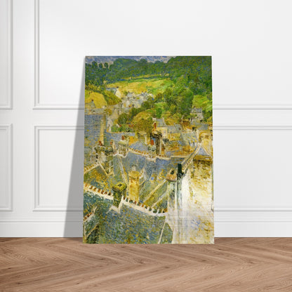 Rooftops, Pont-Aven - Childe Hassam Brushed Aluminum Print - 70x100 cm / 28x40 inches | Childe Hassam Aluminum Print | Childe Hassam Prints