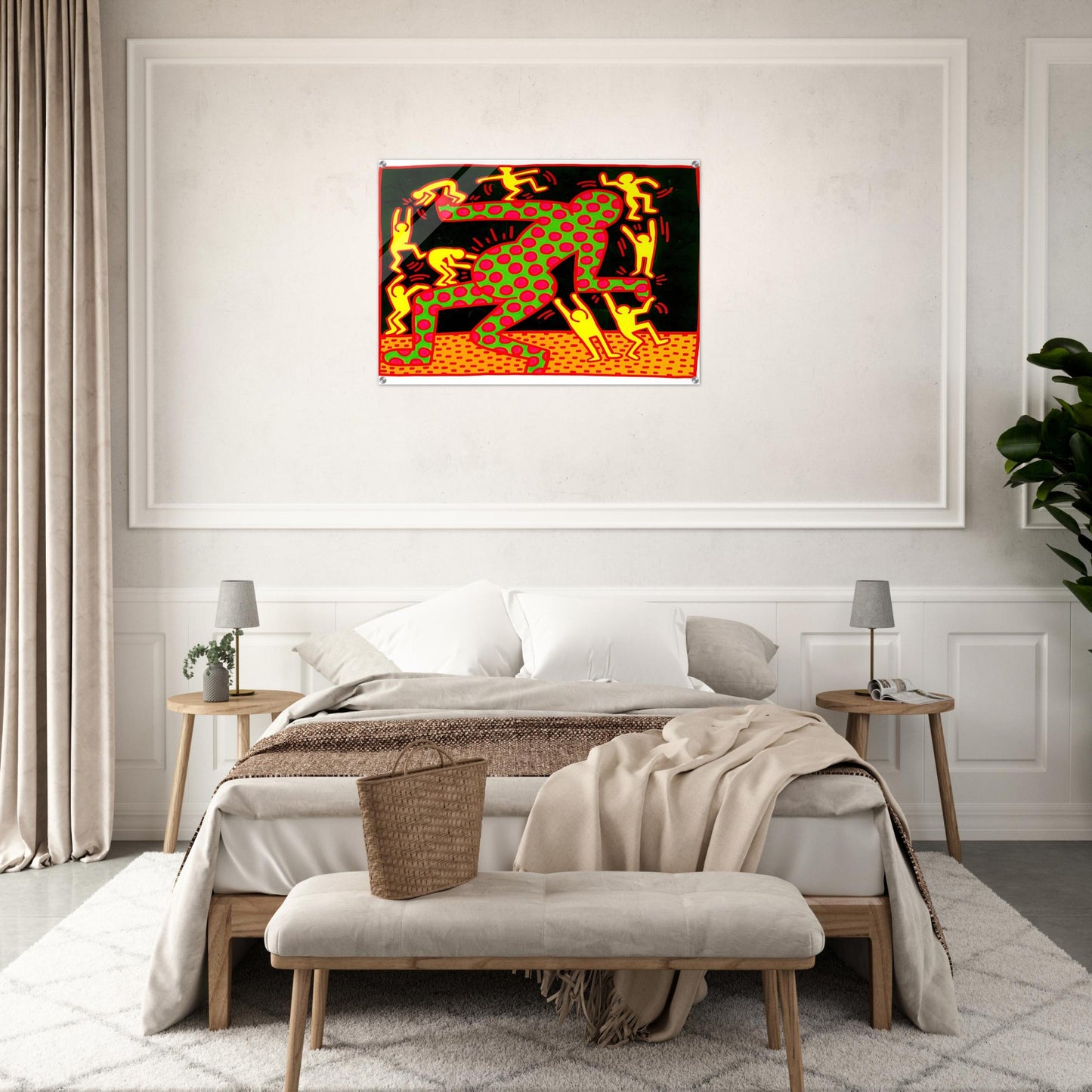 UNTITLED 1983 2 - Keith Haring Acrylic Print - 70x100 cm / 28x40″ inches | Keith Haring Wall Art | Keith Haring Prints