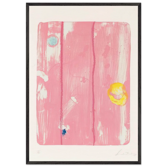 Reflections VIII - 1995 - Helen Frankenthaler 70x100 cm / 28x40 inches Framed Art Print – Black Wooden Frame