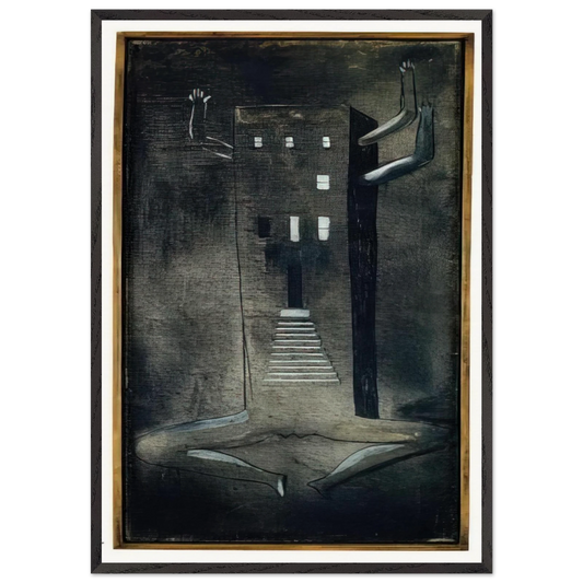FEMME MAISON 1947 0 - Louise Bourgeois 70x100 cm / 28x40 inches Framed Art Print – Black Wooden Frame