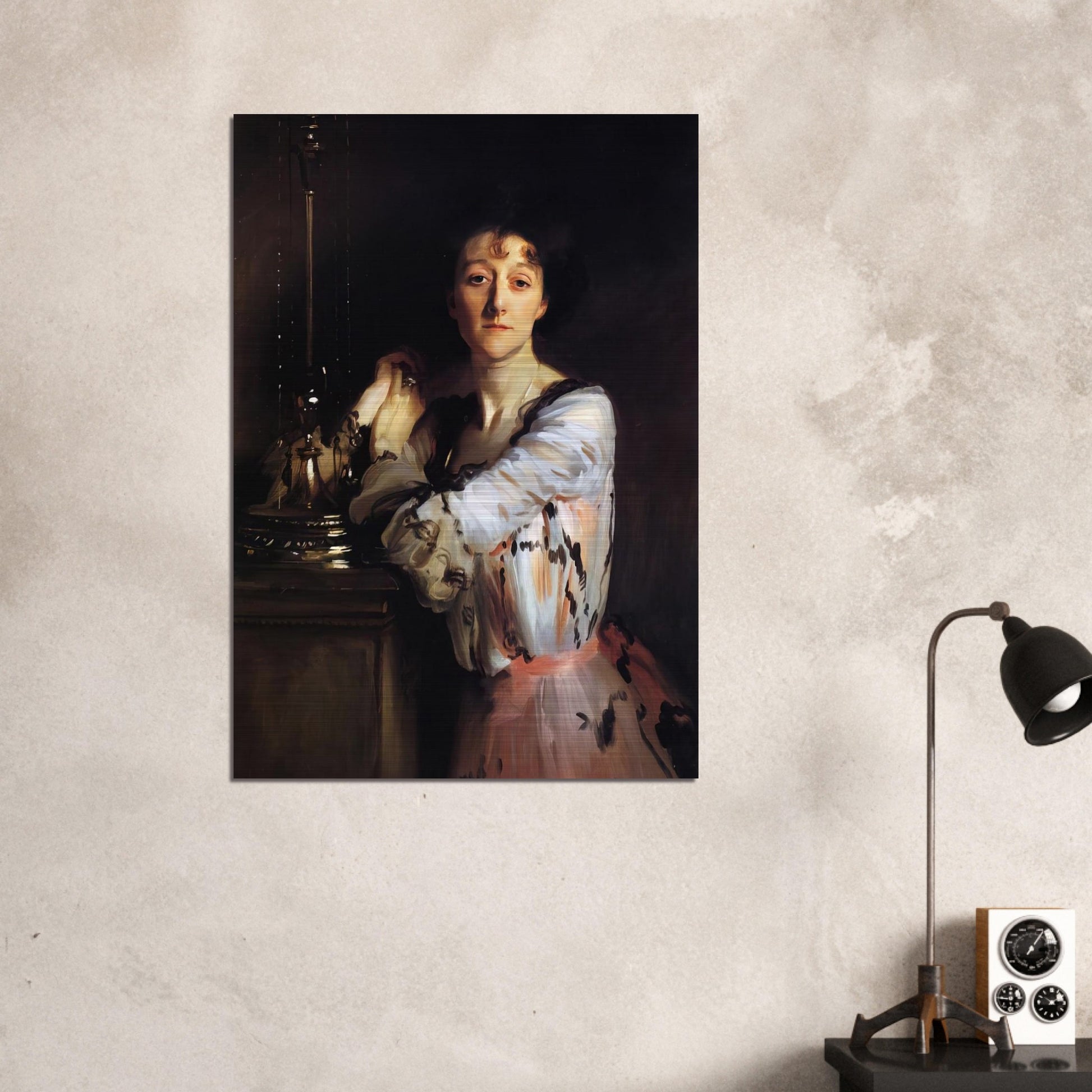 Mrs Charles Russell - John Singer Sargent Brushed Aluminum Print - 70x100 cm / 28x40 inches | John Singer Sargent Aluminum Print | John Singer Sargent Prints