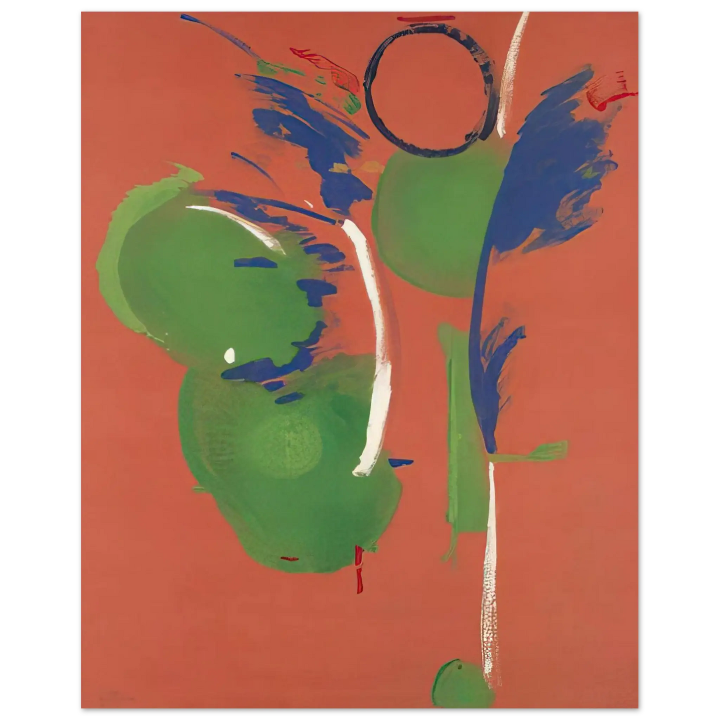 Helen Frankenthaler - Mary, Mary - 1987 Wall art - 20x25 cm / 8x10 Inches - Premium Wooden Framed Poster With Fine Art Paper - Black frame