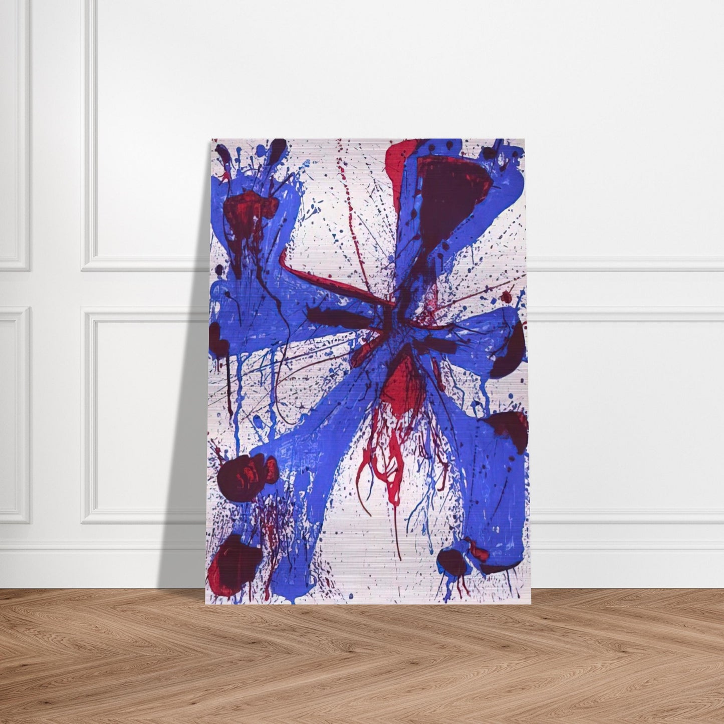 Damn Braces - Sam Francis Brushed Aluminum Print - 70x100 cm / 28x40 inches | Sam Francis Aluminum Print | Sam Francis Prints