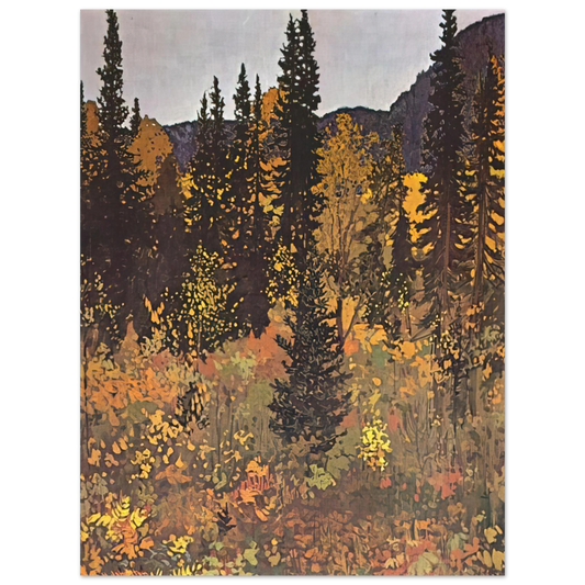 Frank Johnston - The Dark Woods Interior - 1921  75x100 cm / 30x40inches Fine Art Poster
